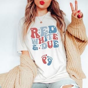 Couples 4Th Of July Pregnancy Announcement Shirt Matching Fourth Of July Baby